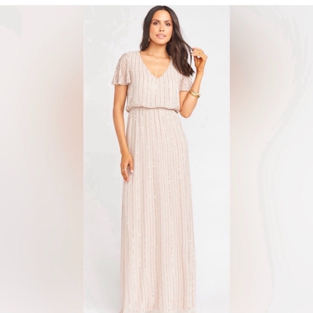 Show Me Your MuMu Blush Maxi Dress